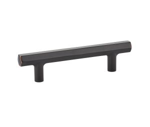 Emtek 86460US10B Urban Modern, Mod Hex Pull, 1-1/4" Projection, 4" CTC, Oil Rubbed Bronze