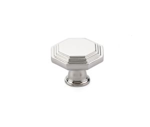 Emtek 86466US14 Transitional Heritage, Midvale Knob, 1-3/4" Dimension, 1-1/4" Projection, Polished Nickel