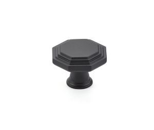 Emtek 86466US19 Transitional Heritage, Midvale Knob, 1-3/4" Dimension, 1-1/4" Projection, Flat Black