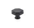 Emtek 86465US19 Transitional Heritage, Midvale Knob, 1-1/4" Dimension, 1" Projection, Flat Black