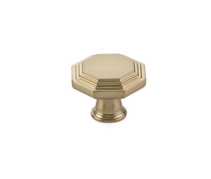 Emtek 86466US4 Transitional Heritage, Midvale Knob, 1-3/4" Dimension, 1-1/4" Projection, Satin Brass