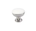 Emtek 86467US14 Transitional Heritage, Overland Knob, 1-1/4" Diameter, 1-1/4" Projection, Polished Nickel