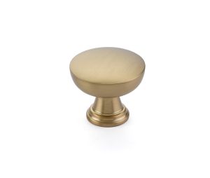 Emtek 86467US4 Transitional Heritage, Overland Knob, 1-1/4" Diameter, 1-1/4" Projection, Satin Brass