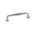 Emtek 86471US26 Transitional Heritage, Blythe Pull, 1-1/4" Projection, 3-1/2" CTC, Polished Chrome
