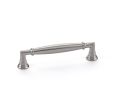 Emtek 86475US15 Transitional Heritage, Westwood Pull, 1-1/8" Projection, 3-1/2" CTC, Satin Nickel