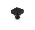 Emtek 86558US26 Crystal, Lido Knob Black, 1-3/8" Dimension, 1-3/8" Projection, Polished Chrome