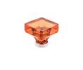 Emtek 86560US26 Crystal, Lido Knob Tangelo, 1-3/8" Dimension, 1-3/8" Projection, Polished Chrome