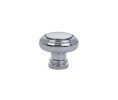 Emtek 86610US26 Traditional, Norwich Knob, 1-1/4" Diameter, 1-1/8" Projection, Polished Chrome