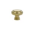 Emtek 86610US3 Traditional, Norwich Knob, 1-1/4" Diameter, 1-1/8" Projection, Polished Brass