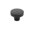 Emtek 86660FB Sandcast Bronze, Rustic Modern Round Knob, 1-3/8" Diameter, 1-1/4" Projection, Flat Black Bronze