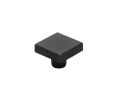 Emtek 86662FB Sandcast Bronze, Rustic Modern Square Knob, 1-1/4" Dimension, 1-1/8" Projection, Flat Black Bronze