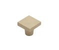 Emtek 86662TWB Sandcast Bronze, Rustic Modern Square Knob, 1-1/4" Dimension, 1-1/8" Projection, Tumbled White Bronze