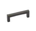 Emtek 86667FB Sandcast Bronze, Rustic Modern Pull, 1-3/8" Projection, 3-1/2" CTC, Flat Black Bronze