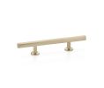 Emtek 86682US4 Urban Modern, Freestone Extended Pull, 1-1/4" Projection, 3-1/2" CTC, Satin Brass