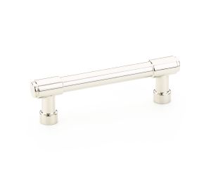 Emtek 86692US14 Industrial Modern, Jasper Pull, 1-3/8" Projection, 12" CTC, Polished Nickel