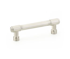Emtek 86686US15 Industrial Modern, Jasper Pull, 1-3/8" Projection, 3-1/2" CTC, Satin Nickel