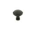 Emtek 86695US19 Industrial Modern, Brandt Knob, 1-1/4" Diameter, 1-1/4" Projection, Flat Black