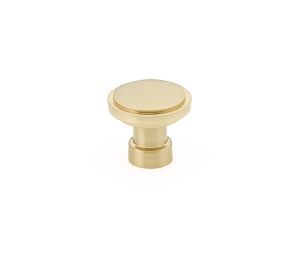 Emtek 86697 US4 1-1/4" Industrial Modern Haydon Knob, 1-1/8" Projection - Satin Brass Finish