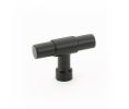 Emtek 86699US19 Industrial Modern, Jasper Finger Pull, 2" Dimension, 1-3/8" Projection, Flat Black