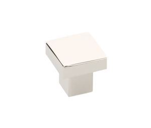 Emtek 86703US14 Modern Rectangular, Hunter Knob, 1-5/8" Dimension, 1-1/4" Projection, Polished Nickel