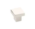 Emtek 86702US14 Modern Rectangular, Hunter Knob, 1-1/4" Dimension, 1-1/4" Projection, Polished Nickel