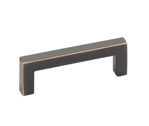 Emtek 86707US10B Modern Rectangular, Warwick Pull, 1-3/8" Projection, 6" CTC, Oil Rubbed Bronze