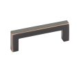 Emtek 86704US10B Modern Rectangular, Warwick Pull, 1-3/8" Projection, 3-1/2" CTC, Oil Rubbed Bronze