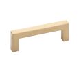 Emtek 86704US4 Modern Rectangular, Warwick Pull, 1-3/8" Projection, 3-1/2" CTC, Satin Brass