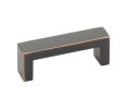 Emtek 86718US10B Modern Rectangular, Keaton Pull, 1-1/2" Projection, 8" CTC, Oil Rubbed Bronze