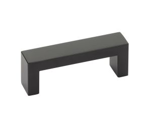 Emtek 86715US19 Modern Rectangular, Keaton Pull, 1-1/2" Projection, 4" CTC, Flat Black