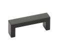 Emtek 86718US19 Modern Rectangular, Keaton Pull, 1-1/2" Projection, 8" CTC, Flat Black