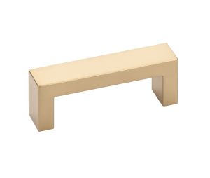 Emtek 86716US4 Modern Rectangular, Keaton Pull, 1-1/2" Projection, 5" CTC, Satin Brass
