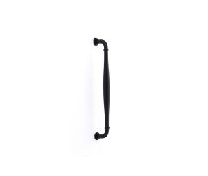 Emtek BTB86911US19 Transitional Heritage, Blythe Appliance Pull, 2" Projection, 18" CTC, Back to Back Mounting, Flat Black