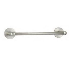 Emtek S7040DISKSS Stainless Steel Bath Hardware, Towel Bar, Rosete Disk, Brushed Stainless Steel