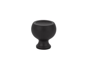 Emtek 86314US19 Mid Century Modern, Atomic Knob, 1" Diameter, 1-1/4" Projection, Flat Black