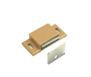 Epco 1000-AL-WS Magnetic Catch for Cabinet Doors, Bulk Packed with Strikes and Screws - Almond Color