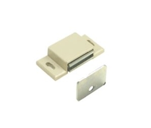 Epco 1000-BL-WS Magnetic Catch for Cabinet Doors, Bulk Packed with Strikes and Screws - Black Color