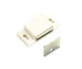 Epco 1000-WH-P Magnetic Catch for Cabinet Doors, Polybagged with Strikes and Screws - White Color