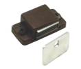 Epco 1014-BR-P Magnetic Catch for Cabinet Doors, Polybagged with Strike and Screws - Brown Color
