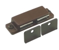 Epco 1015-BR-P Magnetic Catch for Cabinet Doors, Polybagged with Strike and Screws - Brown Color