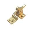 Epco 1018-B Heavy Duty Elbow Catch, Polybagged with Strike and Screws - Bright Brass Finish