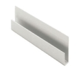 Epco 2011-A Aluminum Top J-Channel, For Use with 1/4" Mirrors, 12' Length - Satin Clear Anodized Finish