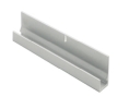 Epco 2012-A Aluminum Bottom J-Channel, For Use with 1/4" Mirrors, 12' Length - Satin Clear Anodized Finish