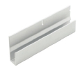 Epco 2013-A Aluminum Top J-Channel, For Use with 1/4" Mirros, 12' Length - Satin Clear Anodized Finish