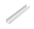 Epco 2050-A Aluminum U-Channel Utility Moulding, 12' Length - Satin Clear Anodized Finish