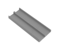 Epco 212-G Plastic Track, For 1/2" By-passing Wood Doors, 12' Length - Gray
