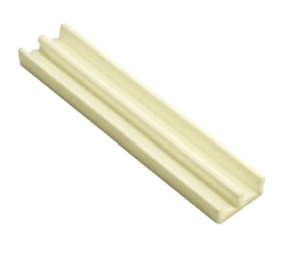 Epco 214-T Plastic Track, For 1/4" By-passing Wood or Glass Doors, 12' Length - Tan