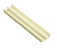 Epco 214-T Plastic Track, For 1/4" By-passing Wood or Glass Doors, 12' Length - Tan