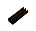 Epco 2214-BR Plastic Upper Guide, For 1/4" By-passing Wood/Glass Doors, 12' Length - Brown