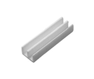 Epco 2214-G Plastic Upper Guide, For 1/4" By-passing Wood/Glass Doors, 12' Length - Gray